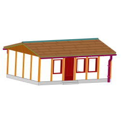 DDR Bungalow Typ Spree III - Standardwand - N