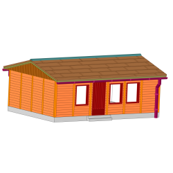 DDR Bungalow Typ Spree III - Holz Verkleidung - N