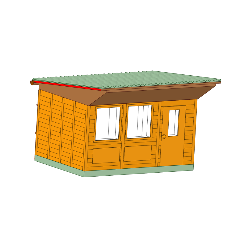 DDR Gartenlaube Typ GL12 - Holz-Wandverkleidung - TT DDR Gartenlaube Typ GL12 - Holz-Wandverkleidung - TT