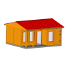 DDR Gartenlaube Typ WL24 - Holz - Wandverkleidung - TT