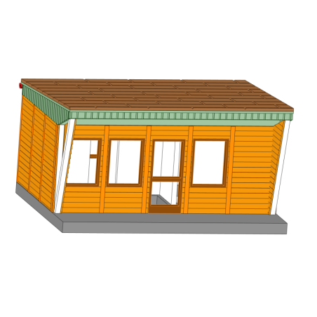 DDR Bungalow Typ B22 W - Holz Verkleidung - TT