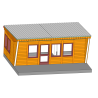 DDR Bungalow Typ B26 K - Holz-Wandverkleidung - TT