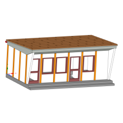 DDR Bungalow Typ B26 P - Standardwand - TT