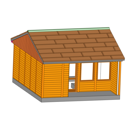 DDR Bungalow Typ B28 P - Holz-Wandverkleidung - TT