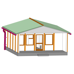 DDR Bungalow Typ B28 R - Standardwand - TT