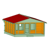 DDR Bungalow Typ B28 R - Holz Verkleidung - TT