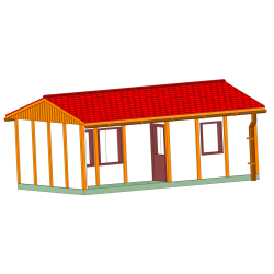 DDR Bungalow Typ B30 - Standardwand - TT