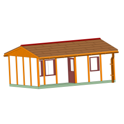 DDR Bungalow Typ B30 - Standardwand - TT