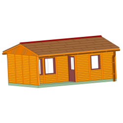 DDR Bungalow Typ B30 - Holz Verkleidung - TT