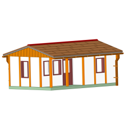 DDR Bungalow Typ B34 - Standardwand - TT