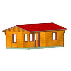 DDR Bungalow Typ B34 - Holz Verkleidung - TT