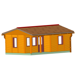 DDR Bungalow Typ B34 - Holz Verkleidung - TT