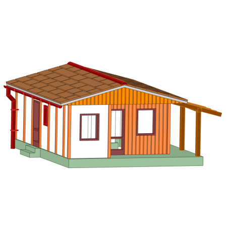 DDR Bungalow Typ B40 - Standardwand - TT
