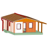 DDR Bungalow Typ B40 - Standardwand - TT