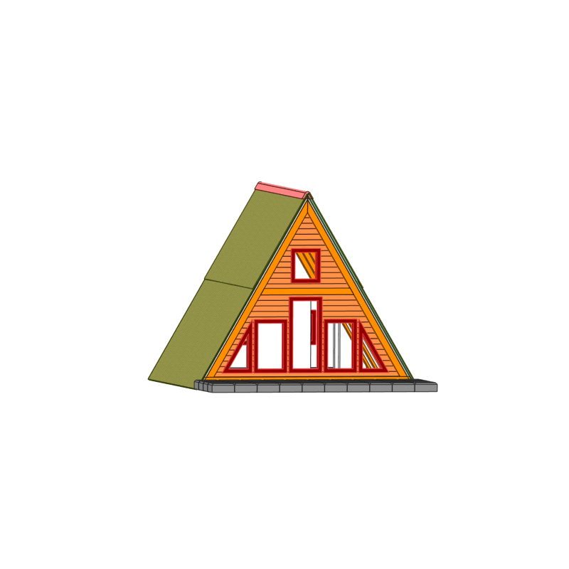 DDR Bungalow Typ A III - Holz Verkleidung - TT DDR Bungalow Typ A III - Holz Verkleidung - TT