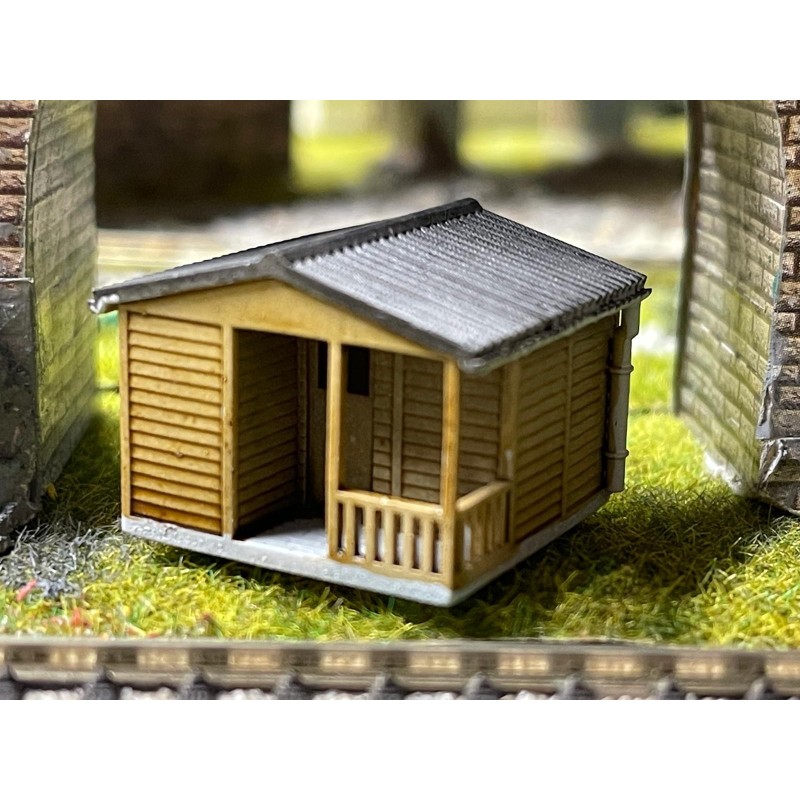 DDR Gartenlaube Typ GL10 - Holz-Wandverkleidung - TT DDR Gartenlaube Typ GL10 - Holz-Wandverkleidung - TT