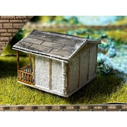 Colorierte DDR Gartenlaube Typ GL10 - Standardwand - N