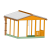 DDR Gartenlaube Typ GL10 - Standardwand - H0