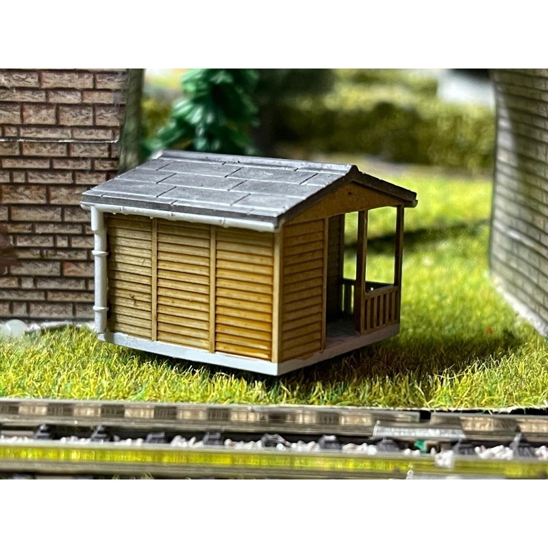 DDR Gartenlaube Typ GL10 - Holz-Wandverkleidung - H0 DDR Gartenlaube Typ GL10 - Holz-Wandverkleidung - H0